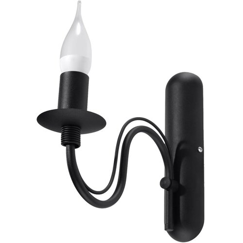 Nice Lamps Črna stenska svetilka Sollux Fiorano Cene