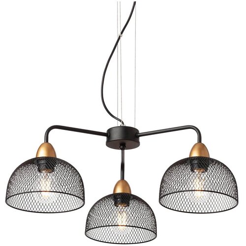  Redo 01-1573 - Visilica na sajli TAMIS 3xE27/42W/230V pr. 59 cm crna Cene