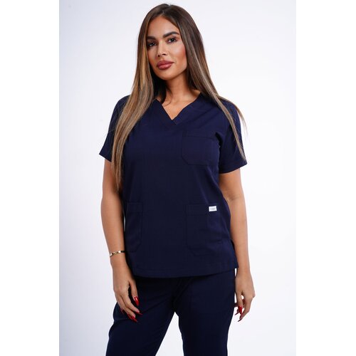 Pureboks Ženski gornji deo medicinske uniforme, Teget Slike