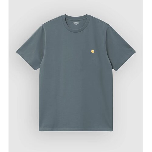 Carhartt WIP Chase T-shirt cozy blue / gold Cene