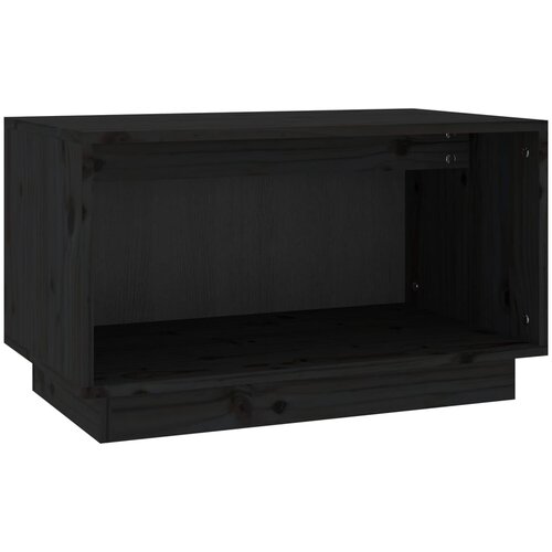 Maison Chic TV omarica - TV enota - Televizijska omarica črna 60x35x35 cm trdna borovina, (21701123) Cene