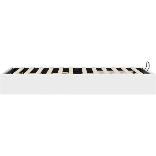  Otomanski krevet Bijeli 203 x 100 x 25 cm Konstrukcijsko drvo Slike