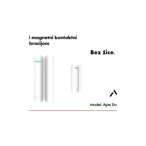 Bežični magnetni detektor sa vibracijom bijele boje Slike