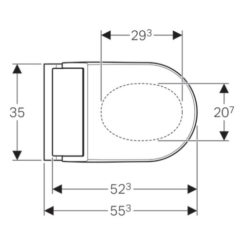 Geberit Tuma Confort smart WC &amp;scaron;olja Slike