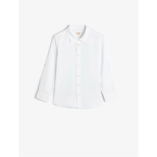 Koton Basic Classic Shirt Long Sleeve Cotton Slike