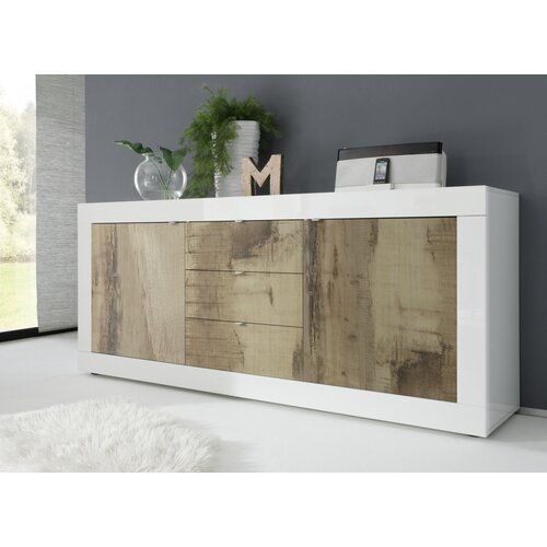 LC Mobili Elegantna bijela komoda s 3 ladice BASIC 209015-07P Cijene