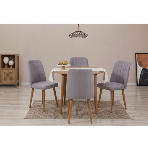 Woody Fashion trpezarijski sto i stolice vina 0701 atlantic pine grey Slike
