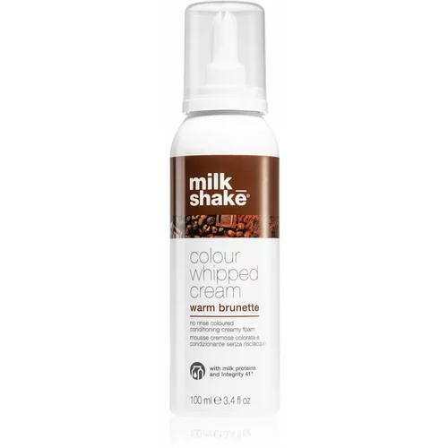 Milk Shake Colour Whipped Cream pjena za toniranje za sve tipove kose Warm Brunette 100 ml