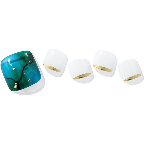 OHORA Semi Cured Gel Pedicure Strips P Tide Pool Naljepnice za nokte za stopala nijansa PD-028 1 kom Cene
