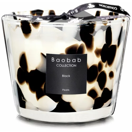 Baobab Pearls Black dišeča sveča 10 cm