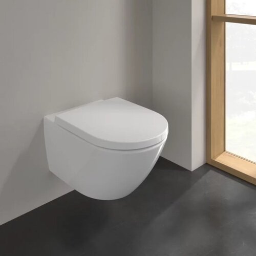 Villeroy Boch 4670TSR1 Subway 3.0 Combi-Pack CeramicPlus TwistFlush viseča brezrobna WC &amp;scaron;koljka z WC desko s počasnim zapiranjem Slike