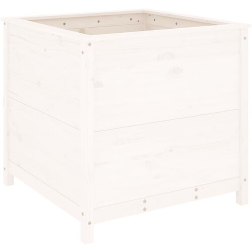 Maison Chic Vrtno cvetlično korito - Cvetlični Lonec belo 82,5x82,5x78 cm trdna borovina, (21790006) Cene