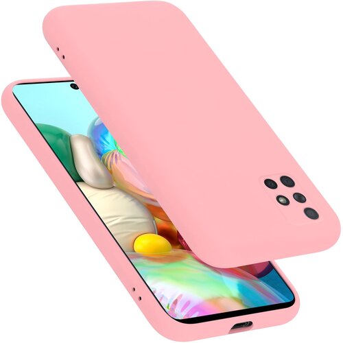 Cadorabo Ohi&amp;scaron;je združljiv s Samsungom v tekoči roza barvi - za&amp;scaron;čitni pokrov iz fleksibilnega silikona TPU, (20585579) Slike