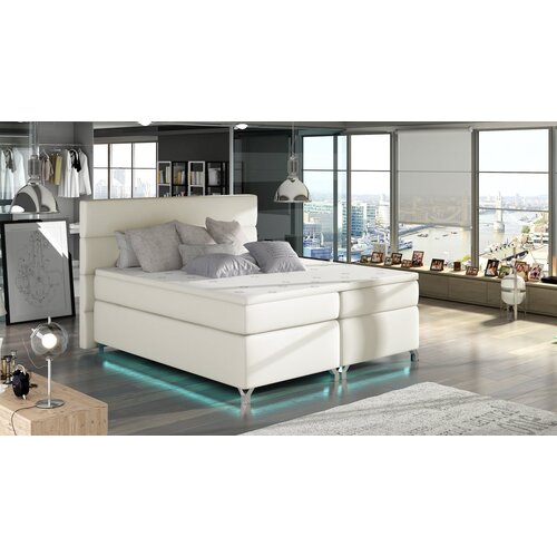 ELTAP Tapecirani boxspring krevet Amadeo s LED rasvjetom-160x200-Soft 33 Cijene