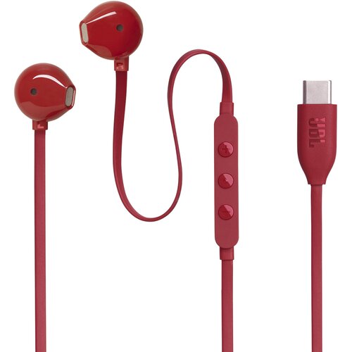 JBL Tune 305C USB-C žične slu&scaron;alke v rdeči barvi Cene