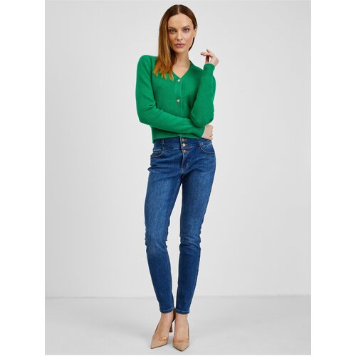 Orsay Green Ladies Cardigan with Wool - Ladies Slike