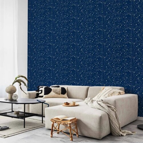  Tapeta - Cosmic Inspirations - Pattern with Stars and Constellations on a Dark Background. 50x1000 Standard Cene