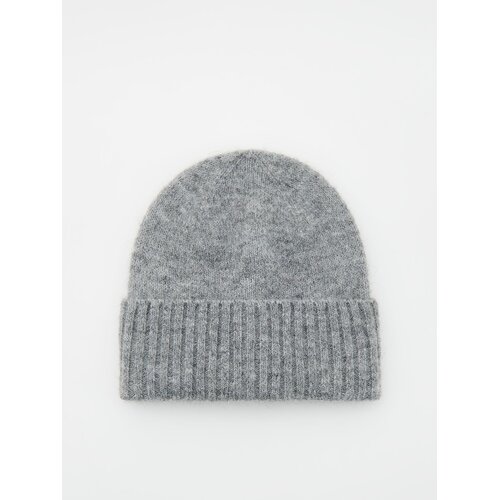 Reserved kapa beanie iz mešanice volne - siva Cene
