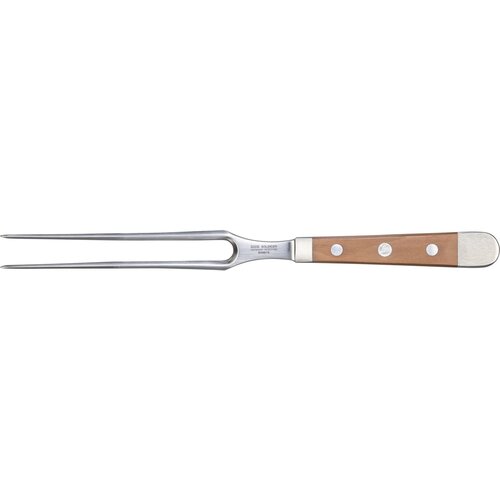 G&amp;Uuml;DE alpha meat fork 18cm pear wood Slike