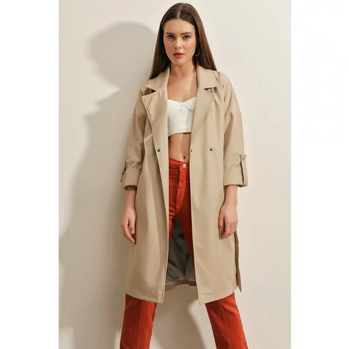 Bigdart Trench Coat - Beige - Double-breasted