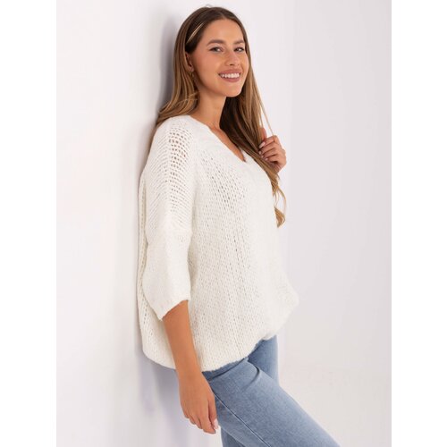 Italy Moda Sweater-IT-SW-7703.70-ecru Slike