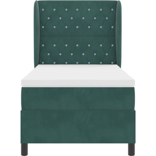 Box Spring Krevet s Madracem Tamno Zeleno 90x190 cm Bar&amp;scaron;un Slike