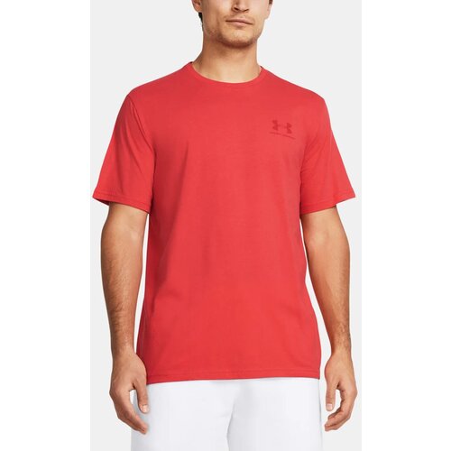 Under Armour Men&amp;#039;s T-shirt Sportstyle Left Chest SS - red Slike