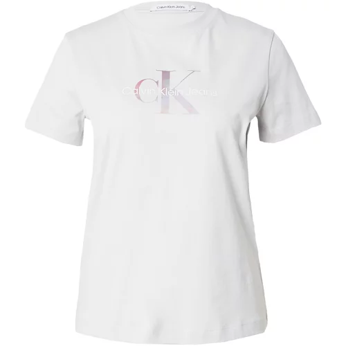 Calvin Klein Jeans Majica svijetlosiva / ljubičasta / svijetloljubičasta / bijela