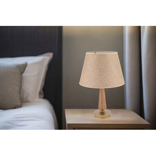 Opviq Stona lampa 302, 60 W, 43 cm, Bež Slike