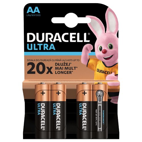Duracell ultra LR6 1/4 1.5V alkalna baterija pakovanje 4kom Slike