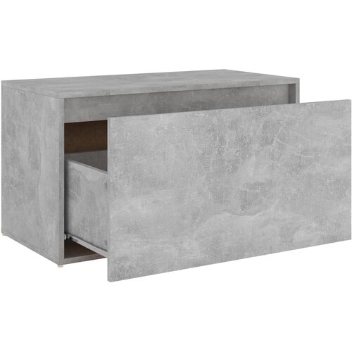  Klupa za hodnik 80 x 40 x 45 cm boja betona konstruirano drvo Slike