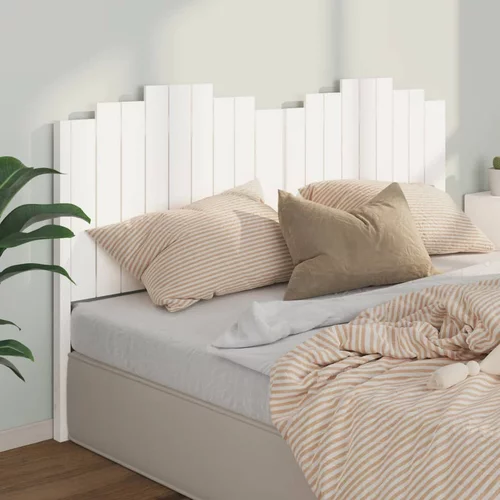 vidaXL Uzglavlje za krevet bijelo 186 x 4 x 110 cm od masivne borovine