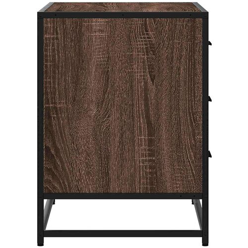 VidaXL Omarica s predali črna 70x41x56 cm konstruiran les Slike