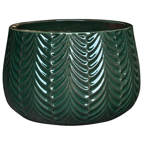  Okrasni lonec Flora (Temno zelena, &amp;Oslash; x V: 29 x 18 cm) Slike