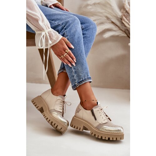 Maciejka Ladies Leather Loafers Beige Cijene