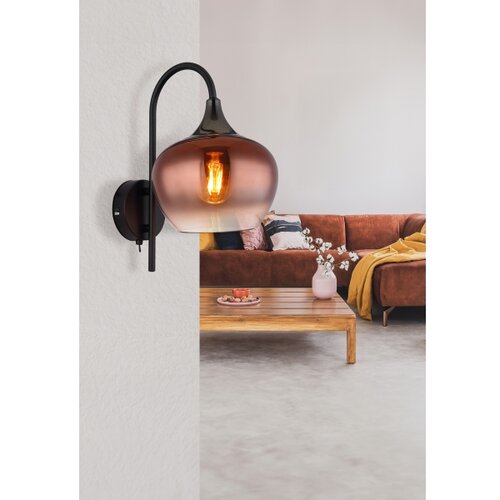 Globo 15548WG - zidna lampa maxy 1xE27/40W/230V bakarna Slike