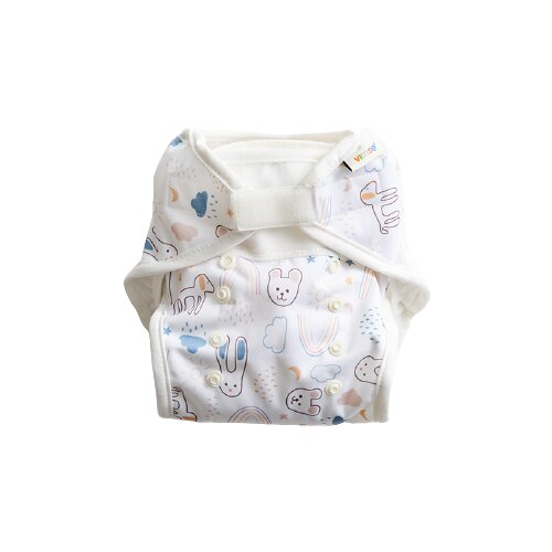 Vimse One Size plenične hlačke + vložki - White Teddy Cene