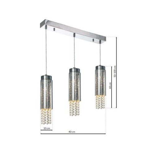 Luster na sajli MOONLIGHT 3xE14/40W/230V Slike
