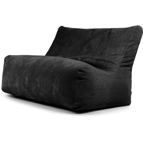 SLOWDOWN Črna vreča za sedenje iz rebrastega žameta Sofa Seat Lounge – Cene