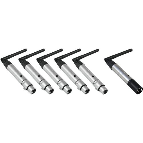  Brezžični DMX set QuickDMX 1x oddajnik + 6x sprejemnik - Audio-Kondric Cene