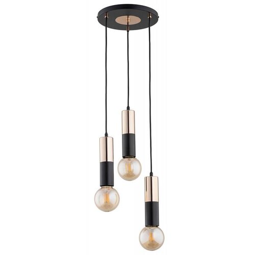  Luster na sajli BOLID 3xE27/60W/230V zlatna/crna Cene
