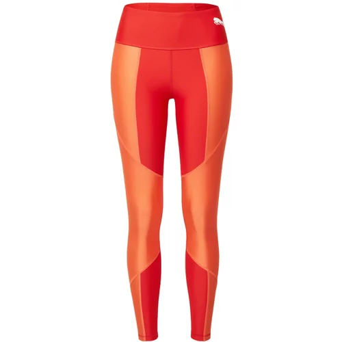 Puma Športne hlače oranžna / rdeča / bela