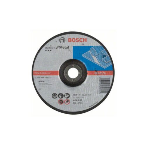 Bosch rezna ploča ispupčena 180 x 22,23 x 3,0 mm Standard for Metal 2608603161 Slike