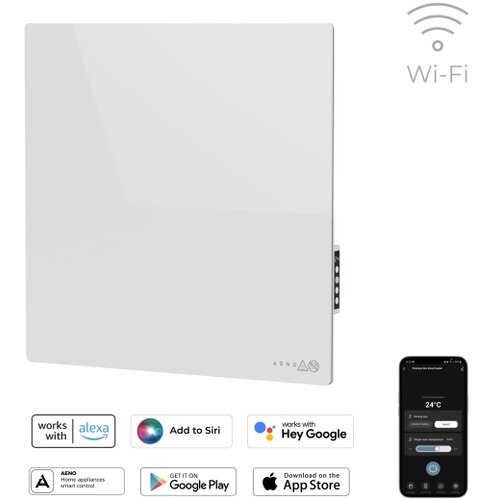 Aeno pametni električni infracrveni panel 500W tajmer/termostat wi-fi bela Slike