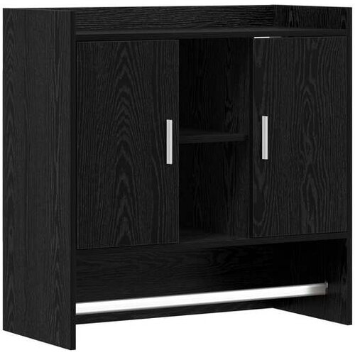 vidaXL Zidna polica Zidna montaža Crni hrast 80 x 36 x 80 cm - Crni hrast Cijene