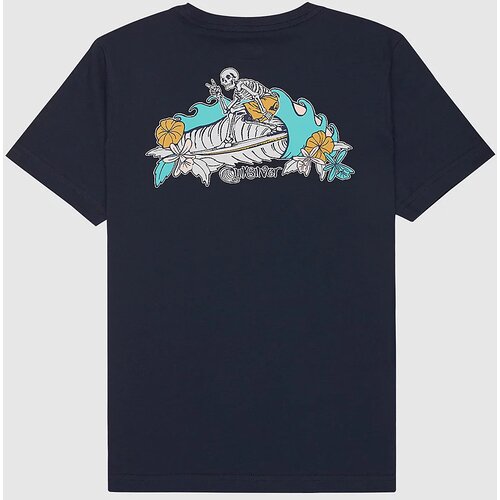 Quiksilver Skeleton Ride Kids T-shirt dark navy Cene