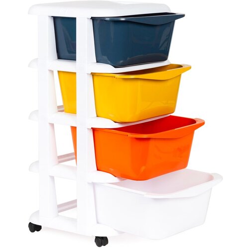 Modern Home ModernHome Ormarić na Kotačima s 4 Ladice 74 x 35,5 cm Slike