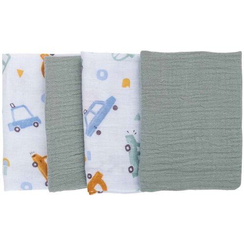 Bubaba by FreeON tetra krpice muslin 4/1 40x40cm mint Slike
