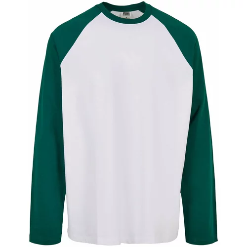 Urban Classics Majica smaragdno zelena / bijela