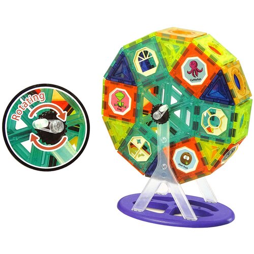 Magnetic Magnetni kocke 3D Hudičev mlin Carousel 71 kosov Slike